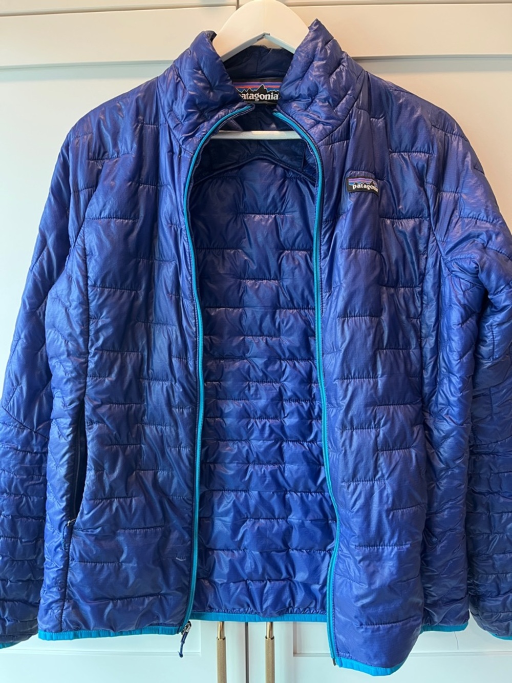 Patagonia Royal Blue Quilted Packable Jacket